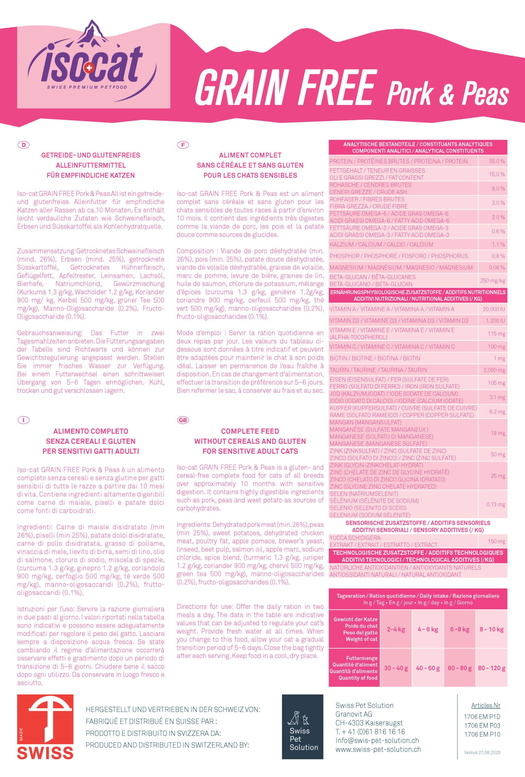 Iso-cat GRAIN FREE Pork & Peas – Image 4