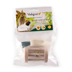 Jouet rongeur bois carotte 9,5cm & rouleau 7cm