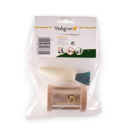 Jouet rongeur bois carotte 9,5cm & rouleau 7cm