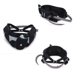 Ceinture de randonnée, jogging canicross - Noir