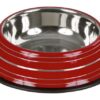 Gamelle inox antidérapant Rouge