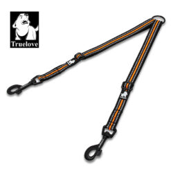 Accouplement de laisse Truelove pour 2 chiens Orange