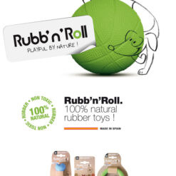 Alternative view of Anneau 14.5 cm Rubb'n Roll vert