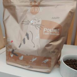 Croquettes sèches chat – Poulet frais 100% Suisse