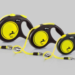 Laisse à enrouleur pour chiens Flexi Neon sangle (5m)