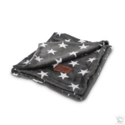 Couverture douillette Stars gris 90x70cm