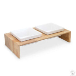 Freezack Meshidai Double Feeder gamelle en bois pour chien / L (900 ml)