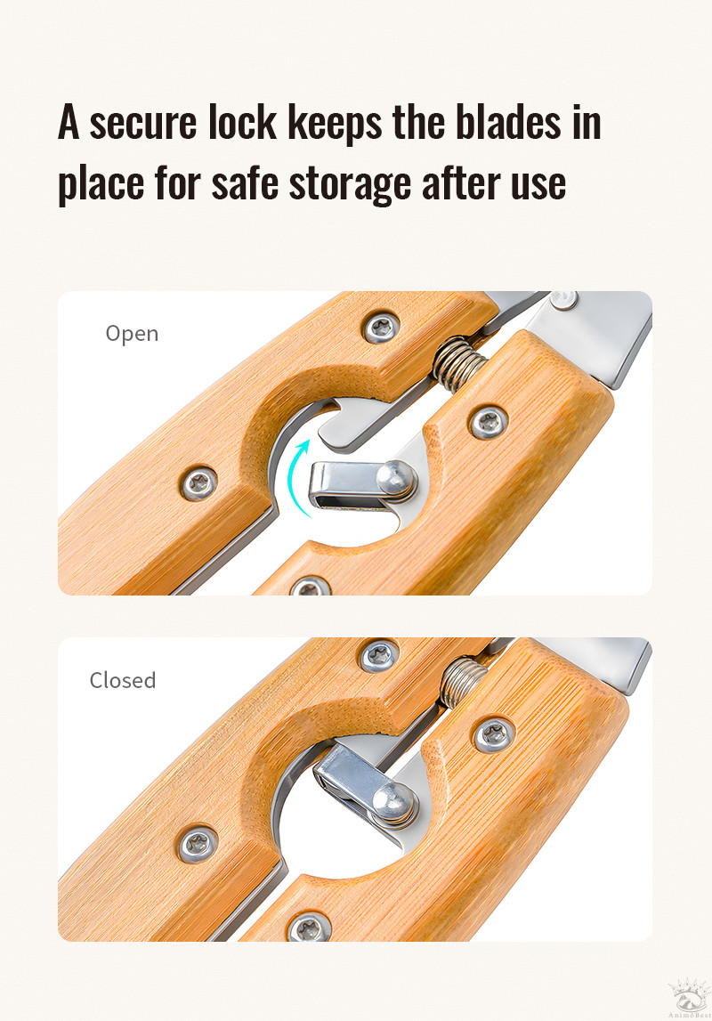 Coupe griffes 16.6x4.5cm en bambou pour Chien Truelove – Image 4