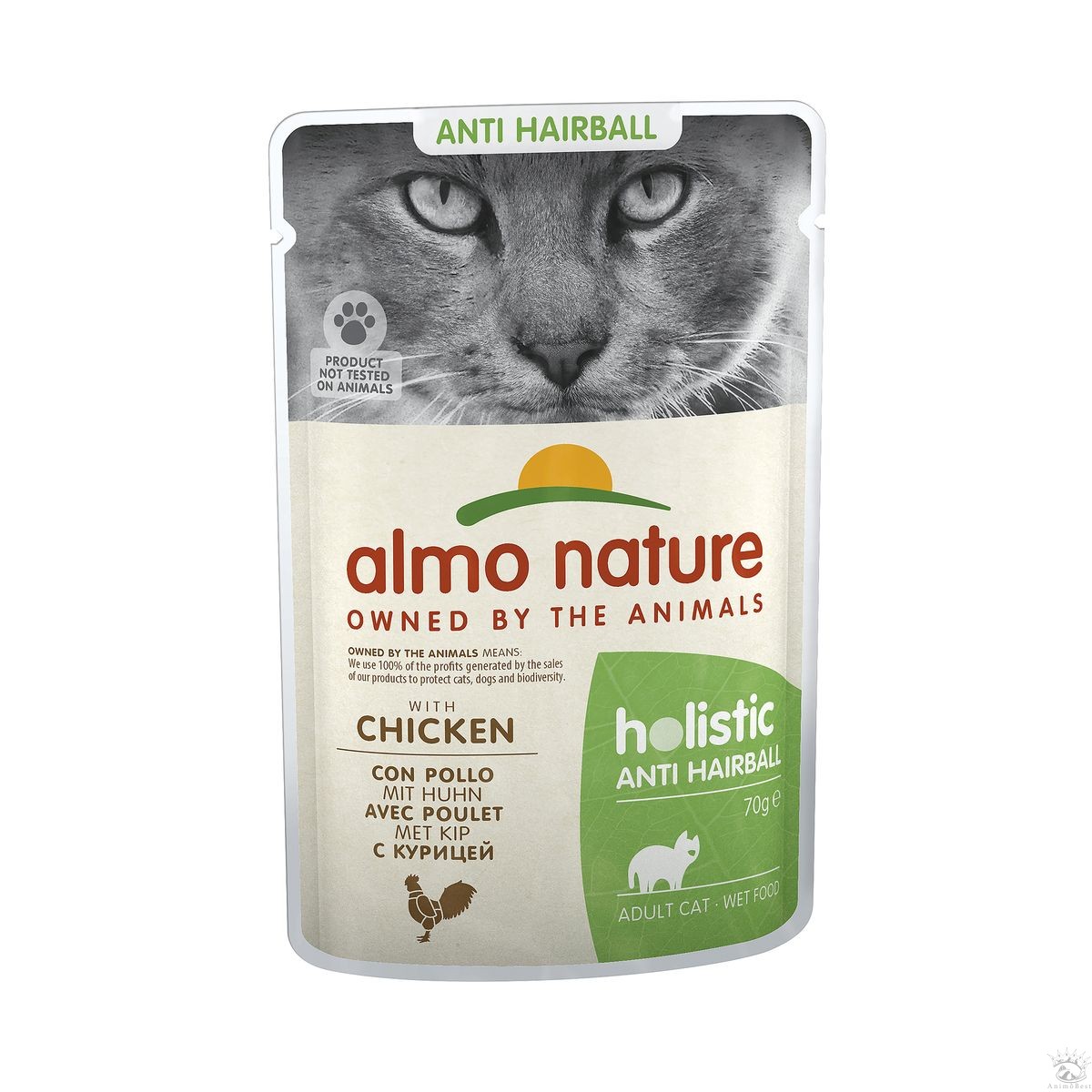 Almo Holistic Functional Cat Anti-Hairball poulet 70g